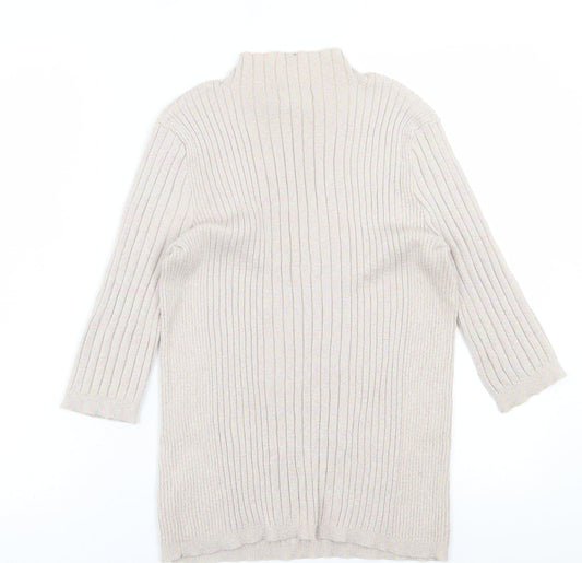 Atmosphere Womens Pink High Neck  Viscose Pullover Jumper Size 14