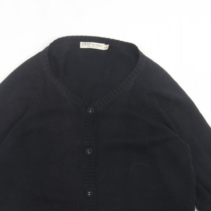 Womens UK Size L EWM Black Cardigan Jumper