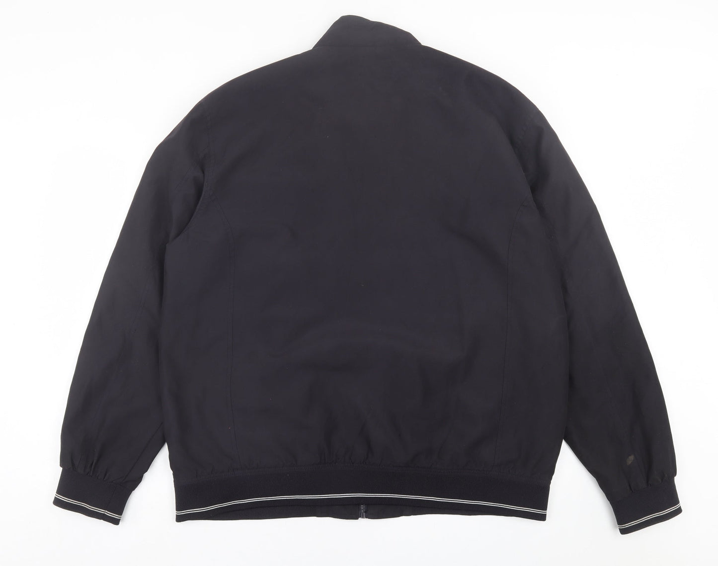 Aspen & Court Mens Black   Bomber Jacket Jacket Size XL  Zip