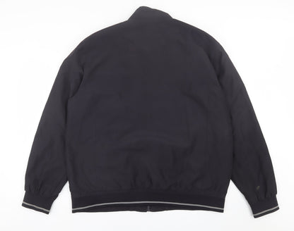 Aspen & Court Mens Black   Bomber Jacket Jacket Size XL  Zip
