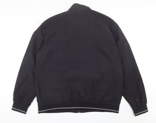 Aspen & Court Mens Black   Bomber Jacket Jacket Size XL  Zip