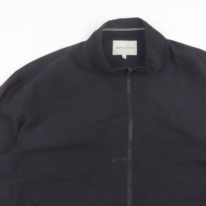 Aspen & Court Mens Black   Bomber Jacket Jacket Size XL  Zip