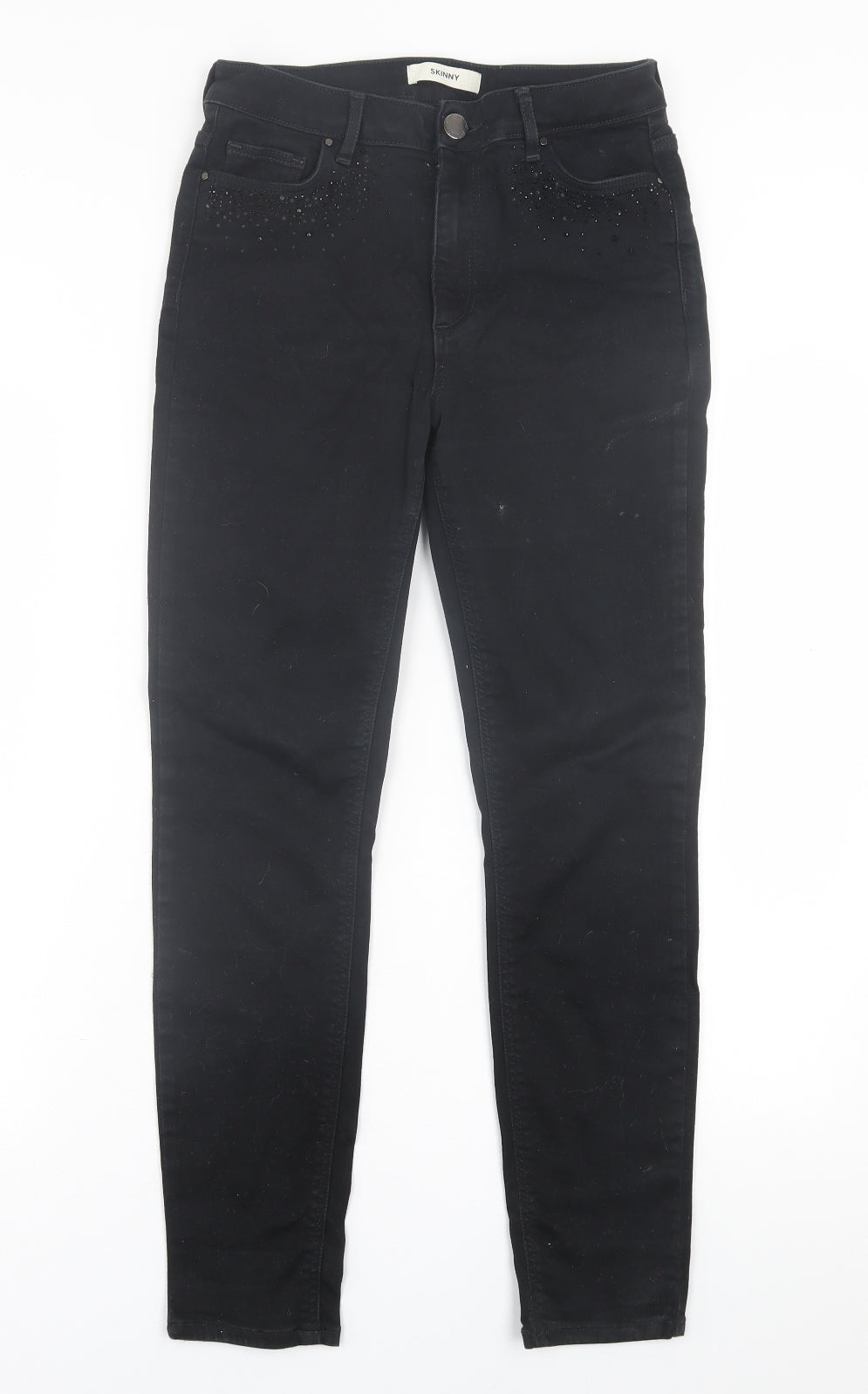 Womens UK Size 10 Marks and Spencer Regular Fit Skinny Black Jeans