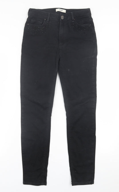 Womens UK Size 10 Marks and Spencer Regular Fit Skinny Black Jeans