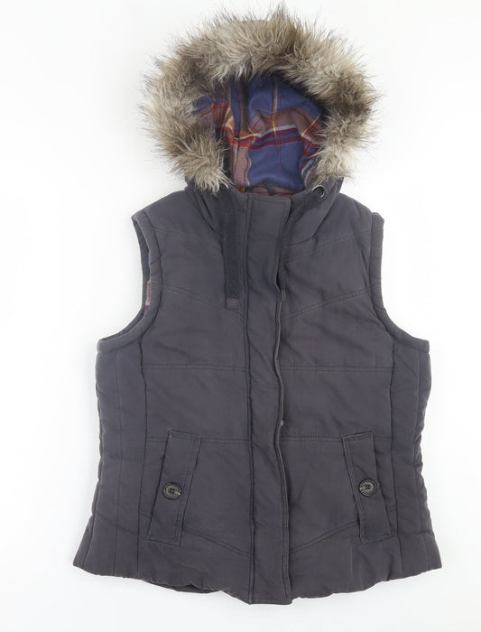 Indigo Womens Blue   Gilet Jacket Size 12  Zip