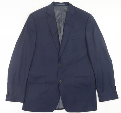 Mens UK Size 40 Paul Costelloe Regular Blue Suit Jacket