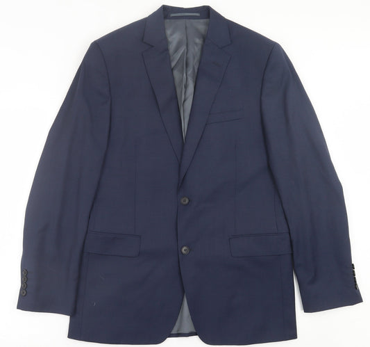 Mens UK Size 40 Paul Costelloe Regular Blue Suit Jacket