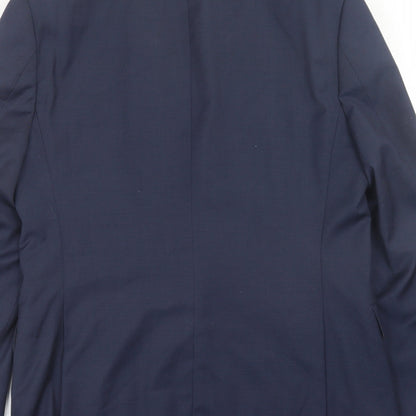 Mens UK Size 40 Paul Costelloe Regular Blue Suit Jacket