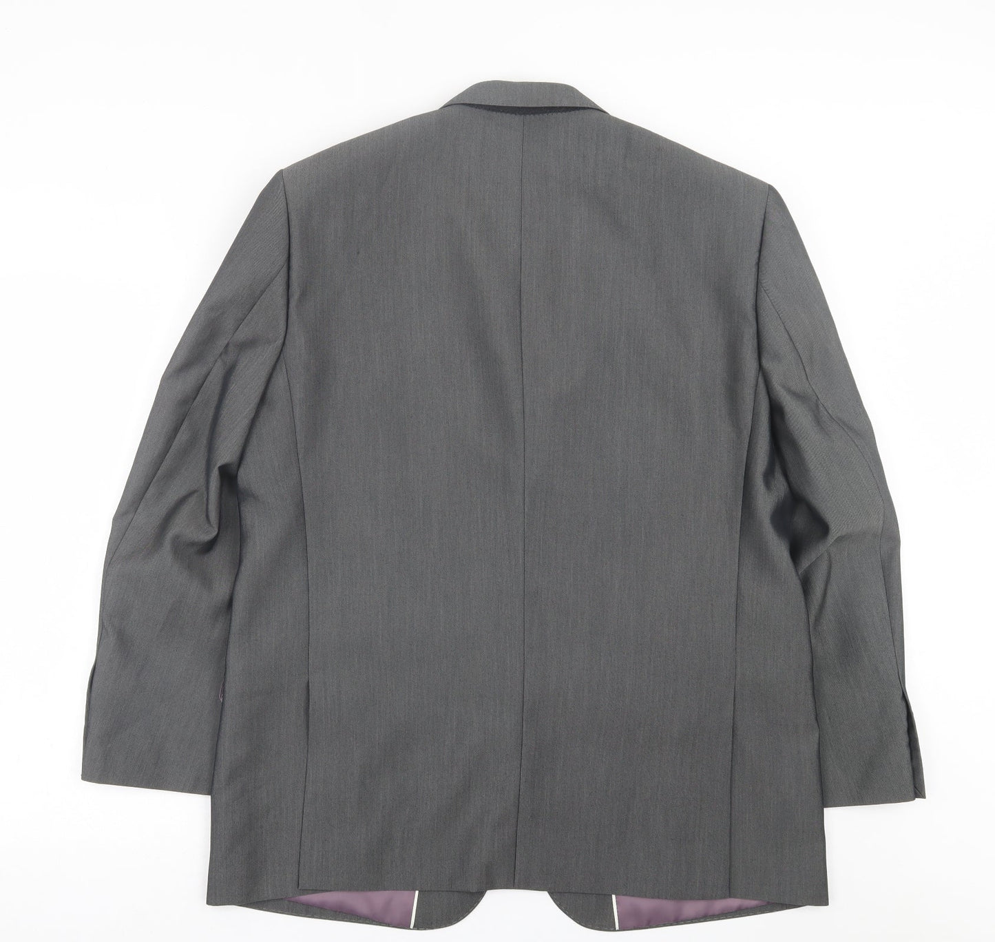 Aspen & Court Mens Grey  Polyester Jacket Suit Jacket Size 40