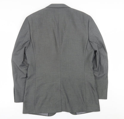 George Mens Grey  Polyester Jacket Suit Jacket Size 38