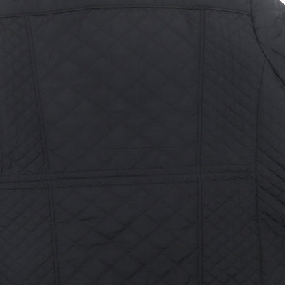 Classic Womens Black   Quilted Jacket Size 16  Zip