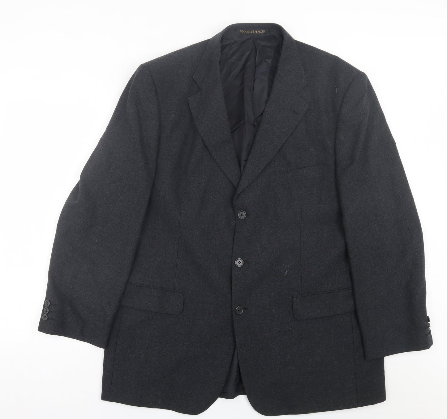Mens UK Size 38 Marks and Spencer Regular Blue Suit Jacket