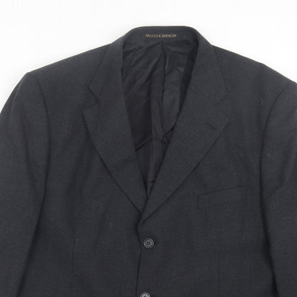 Mens UK Size 38 Marks and Spencer Regular Blue Suit Jacket