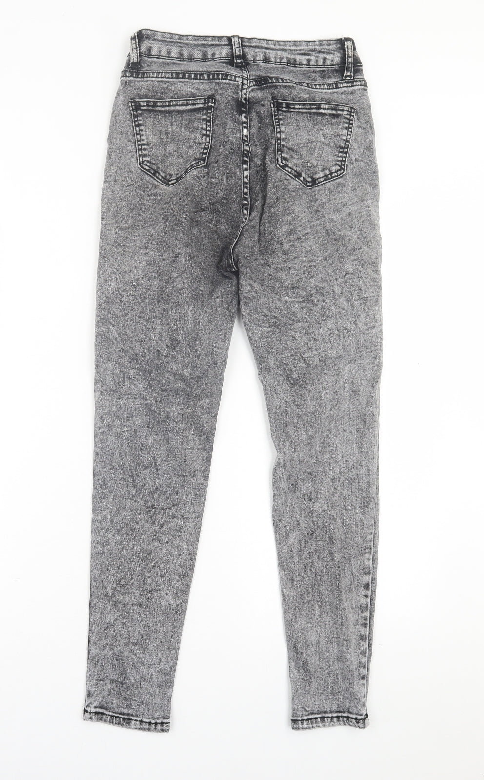 SheIn Womens Black  Cotton Skinny Jeans Size XS L26 in Regular Button