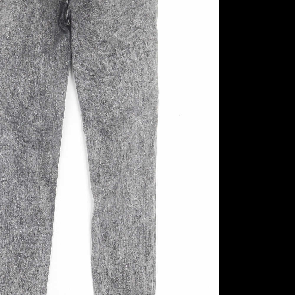 SheIn Womens Black  Cotton Skinny Jeans Size XS L26 in Regular Button