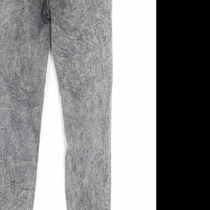 SheIn Womens Black  Cotton Skinny Jeans Size XS L26 in Regular Button