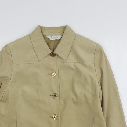 Womens UK Size 14 Jumper Green Jacket