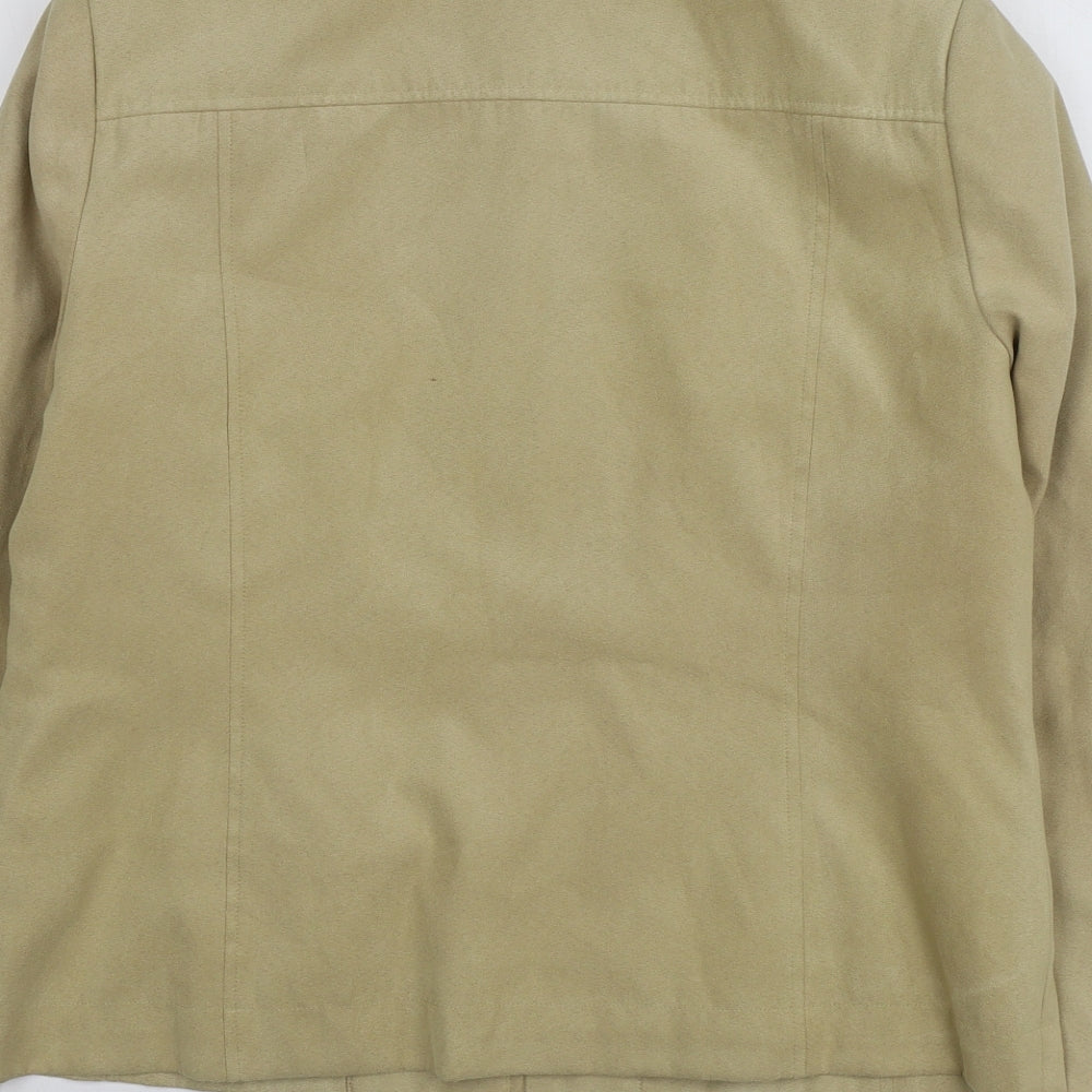 Womens UK Size 14 Jumper Green Jacket