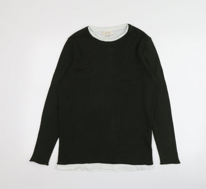 Womens UK Size S River Island Green Basic T-Shirt