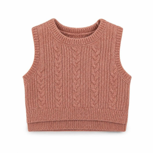 Primark Girls Pink  Polyester Vest Jumper Size 9-12 Months