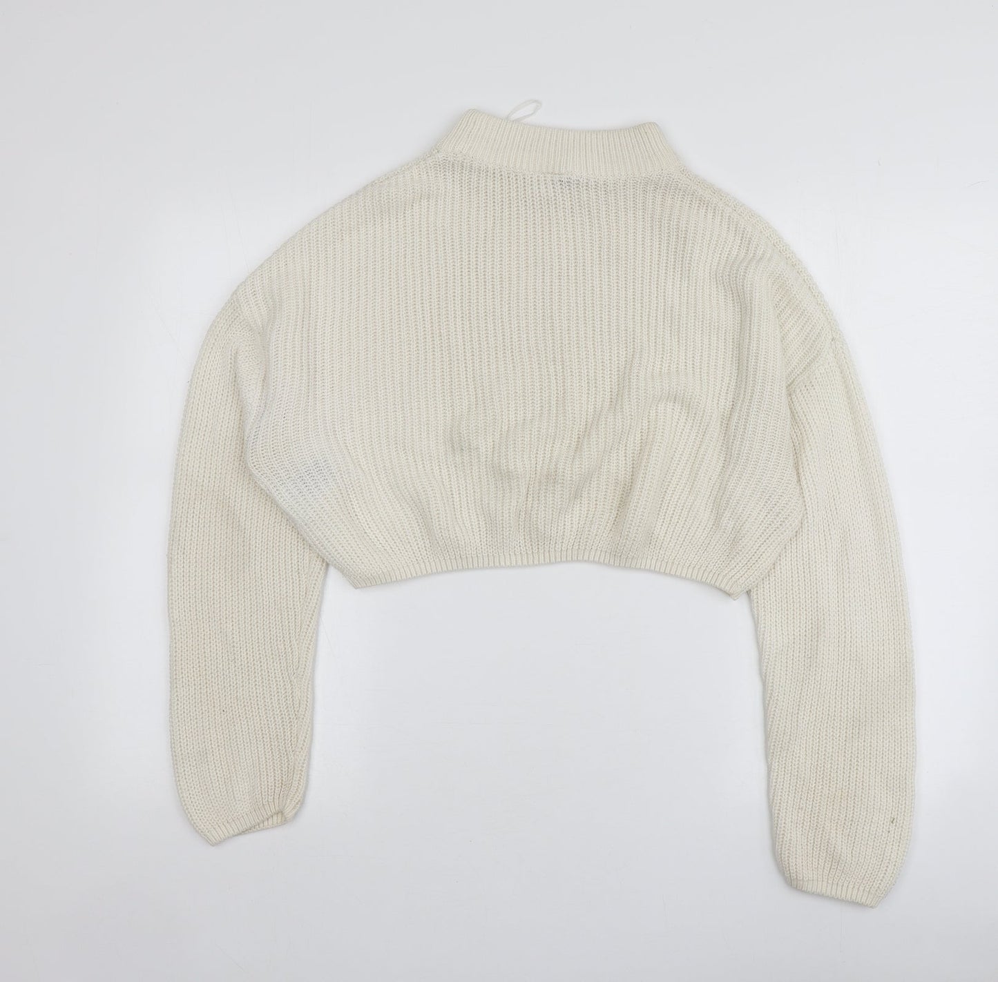 Womens UK Size M H&M Ivory Pullover Jumper