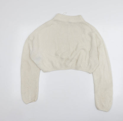 Womens UK Size M H&M Ivory Pullover Jumper