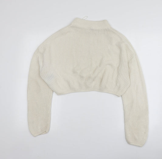 Womens UK Size M H&M Ivory Pullover Jumper