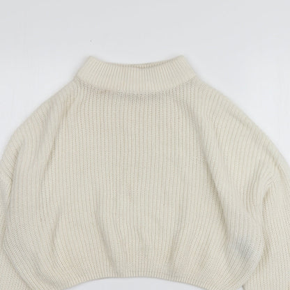 Womens UK Size M H&M Ivory Pullover Jumper