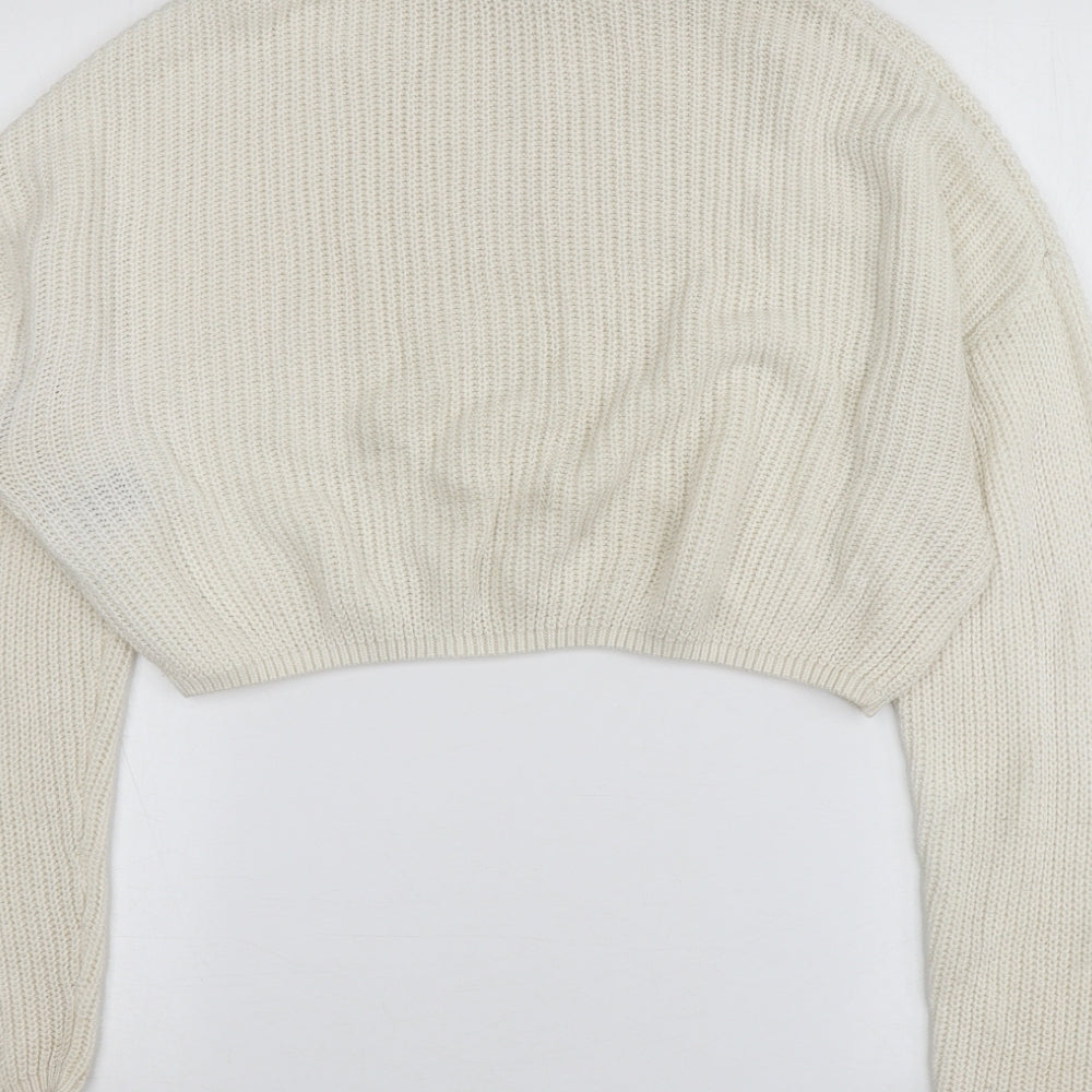 Womens UK Size M H&M Ivory Pullover Jumper