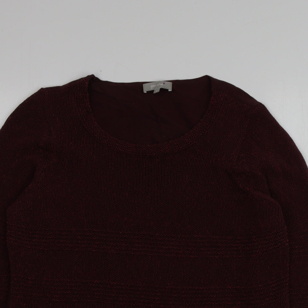 Womens UK Size 16 Per Una Purple Pullover Jumper