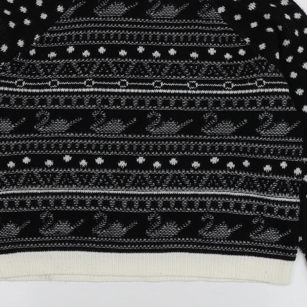 Womens UK Size M Cooperative Black Pullover Jumper