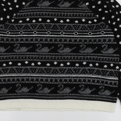 Womens UK Size M Cooperative Black Pullover Jumper