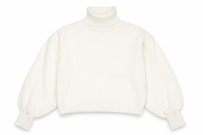 Saw It First Womens Ivory Roll Neck  Acrylic Pullover Jumper Size M