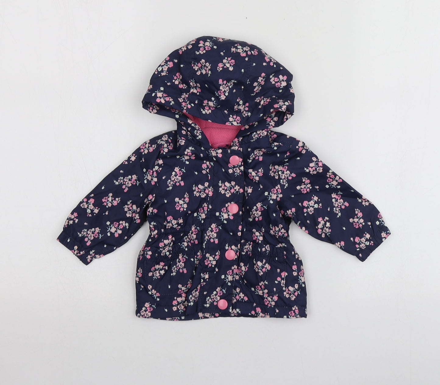 Earlydays Girls Blue Floral  Jacket  Size 0-3 Months
