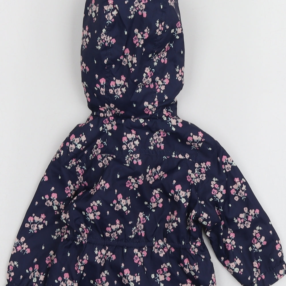 Earlydays Girls Blue Floral  Jacket  Size 0-3 Months