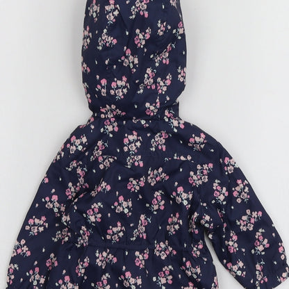 Earlydays Girls Blue Floral  Jacket  Size 0-3 Months