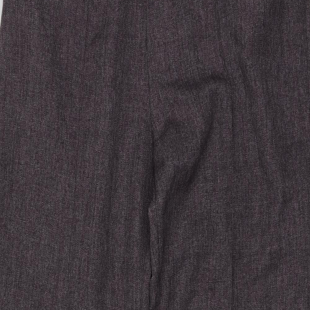 Damrat Womens Purple  Polyester Chino Trousers Size 18 L28 in Regular