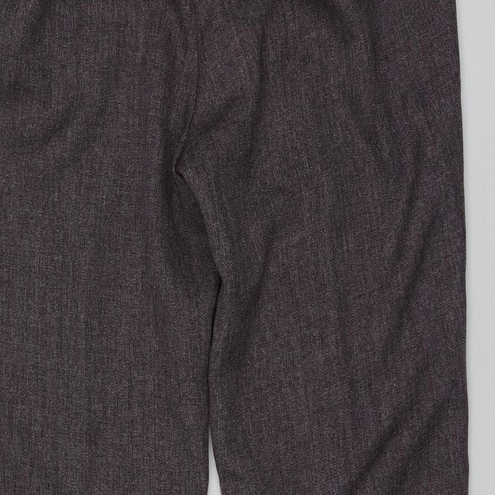 Damrat Womens Purple  Polyester Chino Trousers Size 18 L28 in Regular