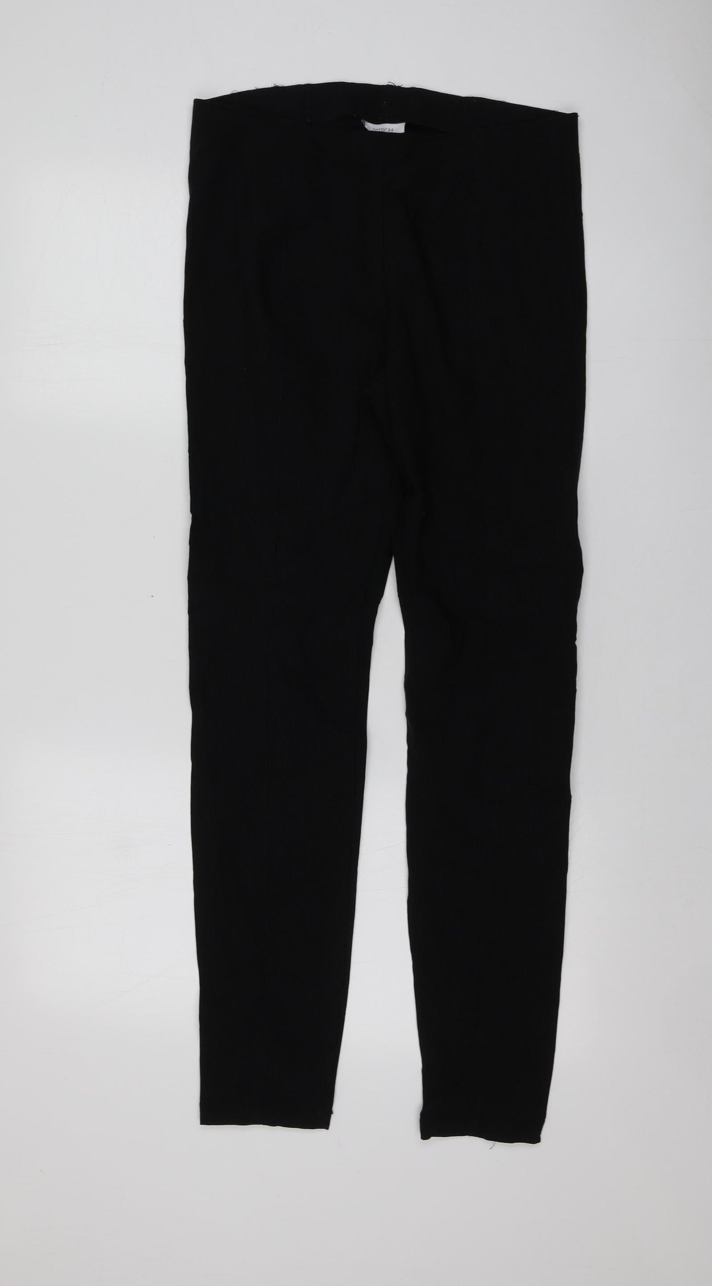 Yessica Womens Black  Viscose Jogger Leggings Size 40 L31 in