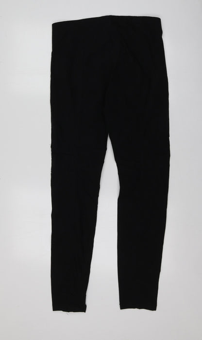 Yessica Womens Black  Viscose Jogger Leggings Size 40 L31 in