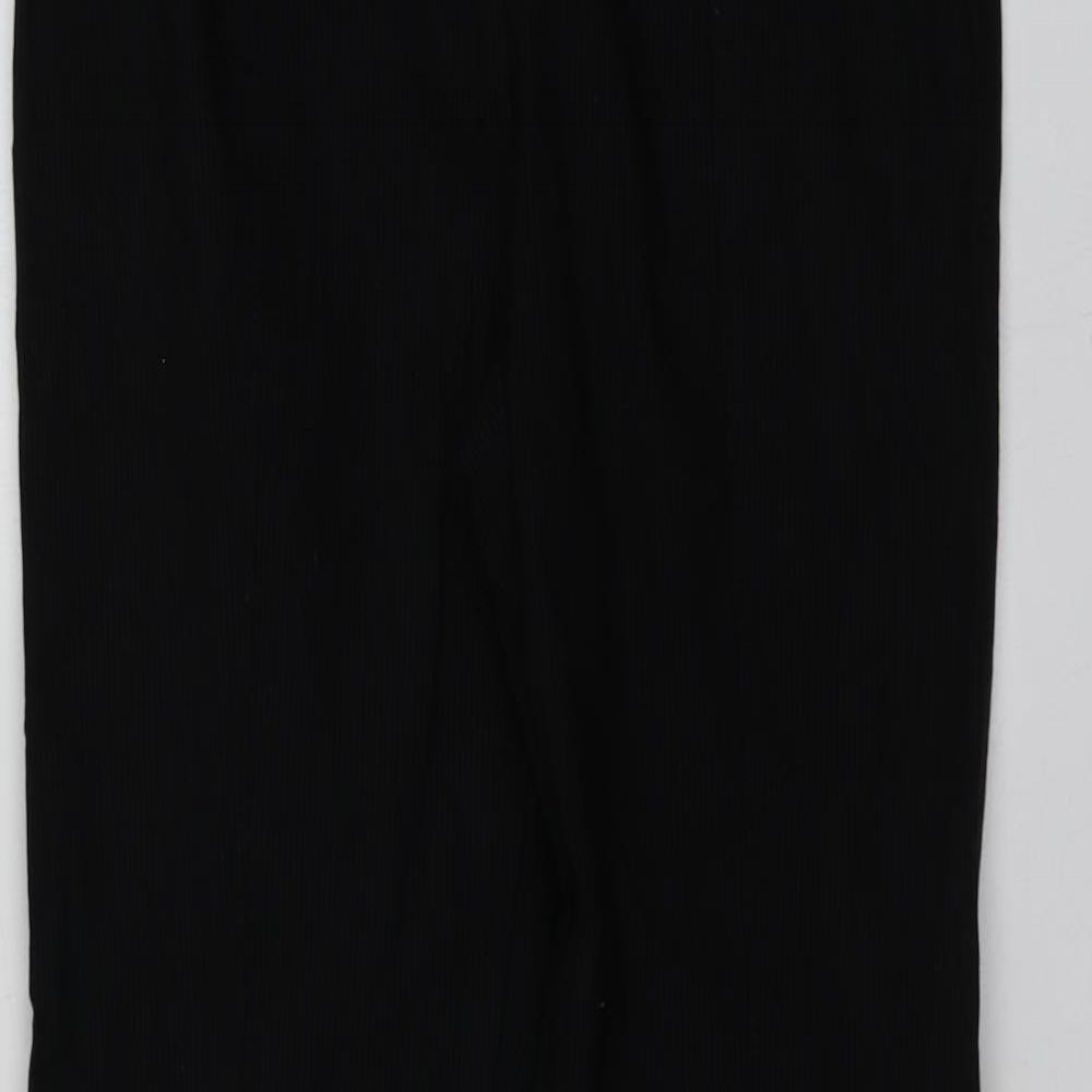 Yessica Womens Black  Viscose Jogger Leggings Size 40 L31 in