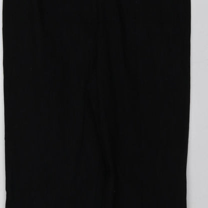 Yessica Womens Black  Viscose Jogger Leggings Size 40 L31 in