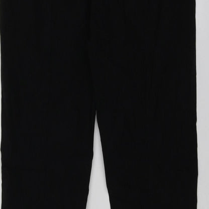 Yessica Womens Black  Viscose Jogger Leggings Size 40 L31 in