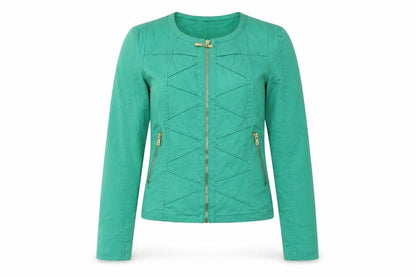 Attentif Womens Green   Jacket  Size 8  Zip
