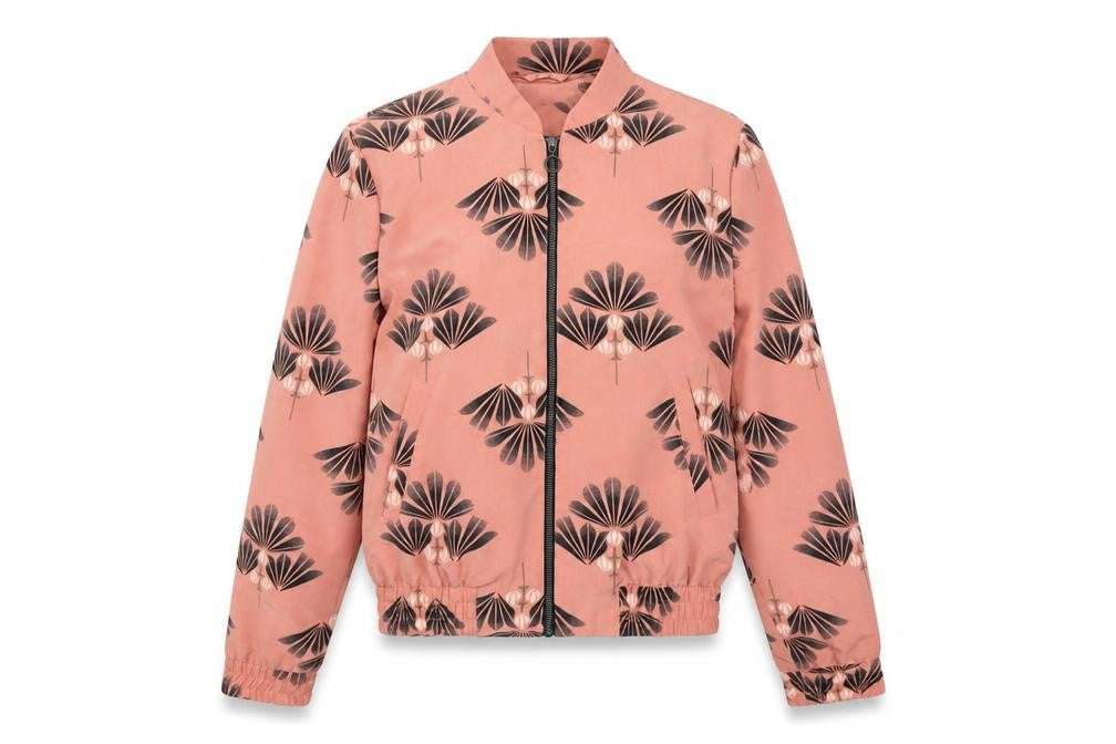 Next Womens Orange Geometric  Jacket  Size 6  Zip