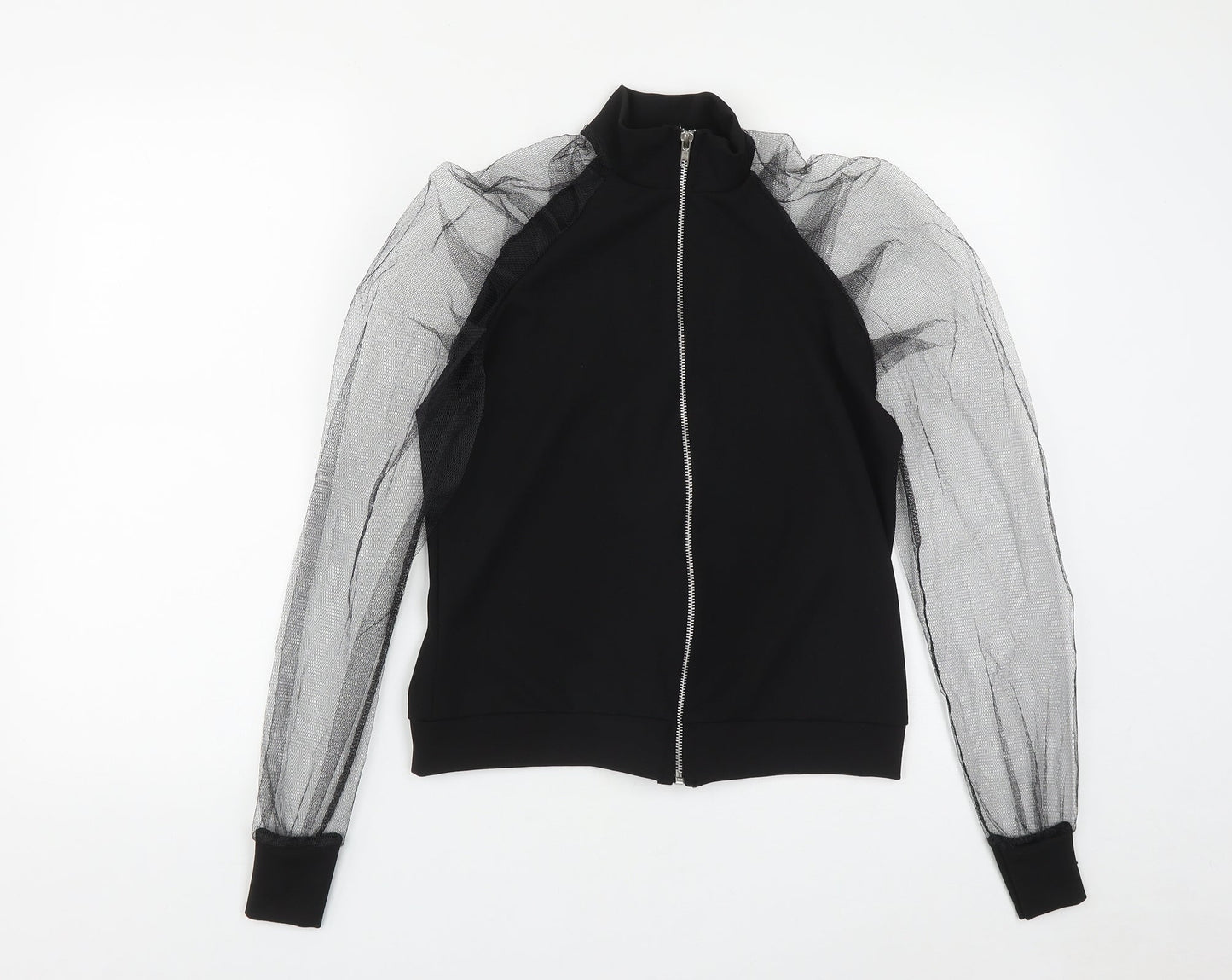 I SAW IT FIRST Womens Black  Polyester Basic Blouse Size XS High Neck