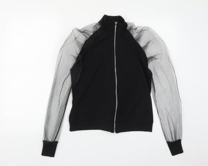 I SAW IT FIRST Womens Black  Polyester Basic Blouse Size XS High Neck