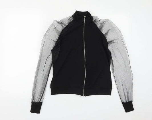 I SAW IT FIRST Womens Black  Polyester Basic Blouse Size XS High Neck