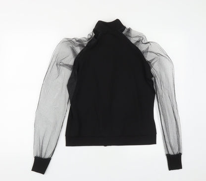 I SAW IT FIRST Womens Black  Polyester Basic Blouse Size XS High Neck