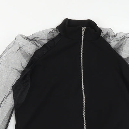 I SAW IT FIRST Womens Black  Polyester Basic Blouse Size XS High Neck